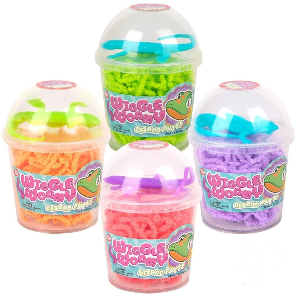 Wiggly Wormy Lizard Putty