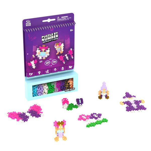 Puzzle By Number Activity Pad - Enchanted Forest