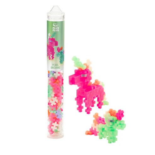Plus Plus Tube - Pearl Unicorns