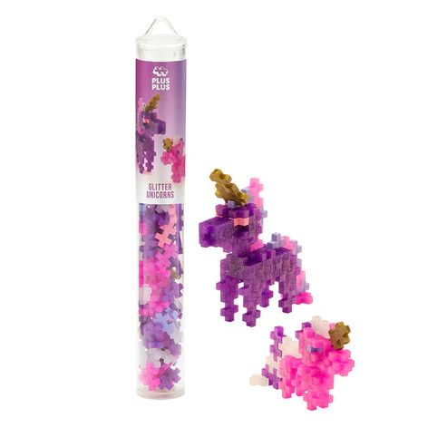 Plus Plus Tube - Glitter Unicorns