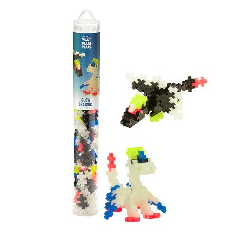 Plus Plus Tube - Glow Dragons