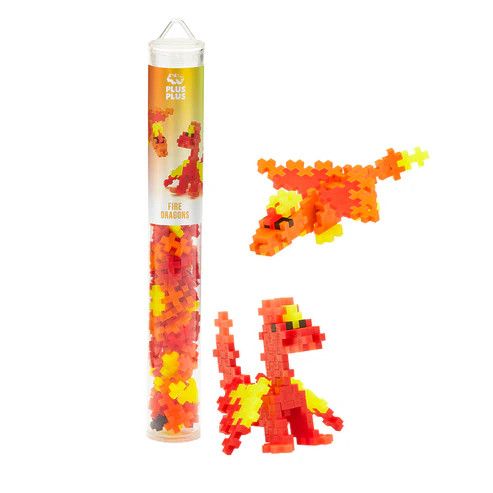 Plus Plus Tube - Fire Dragons