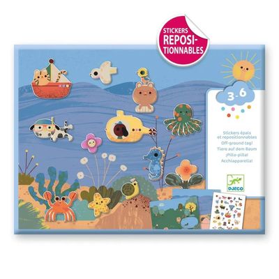 Summertime Removable Puffy Stickers