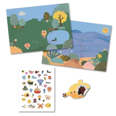 Summertime Removable Puffy Stickers