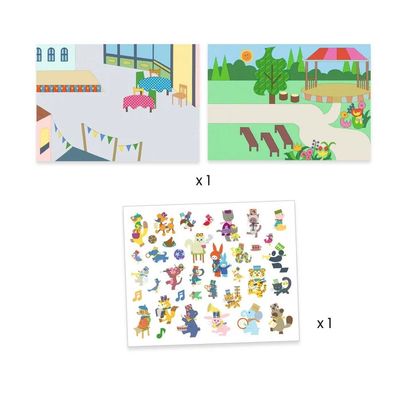Fanfare Removable Puffy Stickers