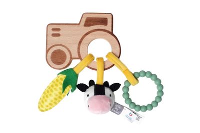 Wooden Rattle - Farm