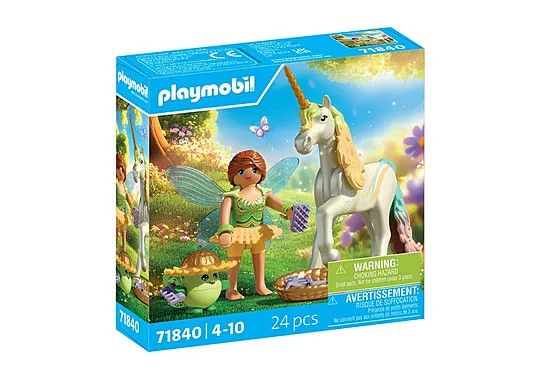 Rainbow Flower Unicorn with Fairy - Playmobil 71840