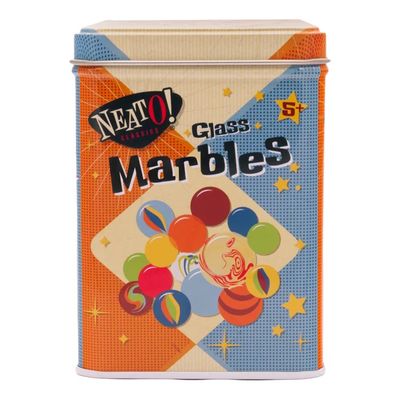 Marbles In Tin Box