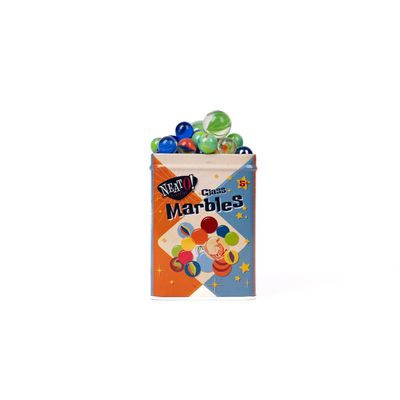 Marbles In Tin Box