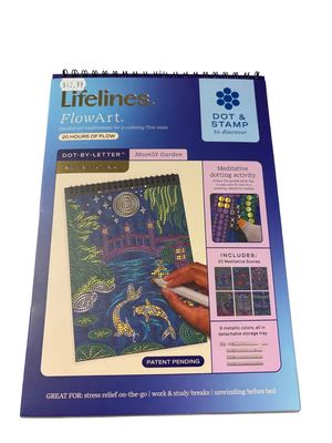 FlowArt Dot-By-Letter -  Moonlit Garden