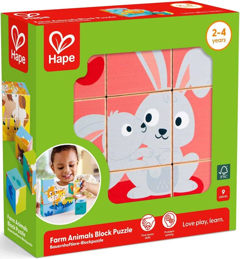 Wooden Blocks Puzzle - Farm