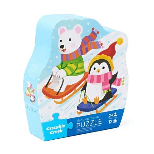 Mini Puzzle - Sledding Fun 12 pc