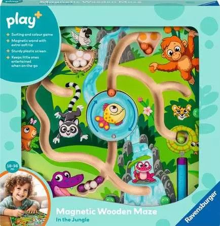 Magnetic Wooden Maze - Jungle