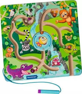 Magnetic Wooden Maze - Jungle