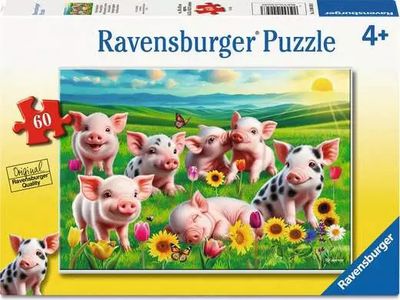 Precious Piglets - 60 Pc. Puzzle