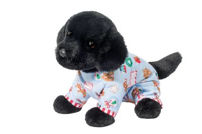 Black Lab w/ Holiday PJs