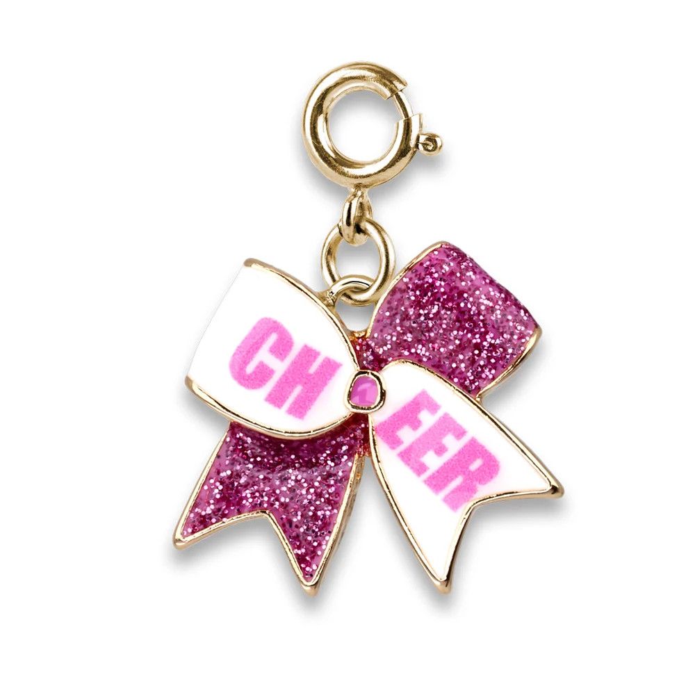Gold Glitter Cheer Bow