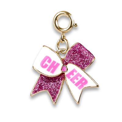 Gold Glitter Cheer Bow