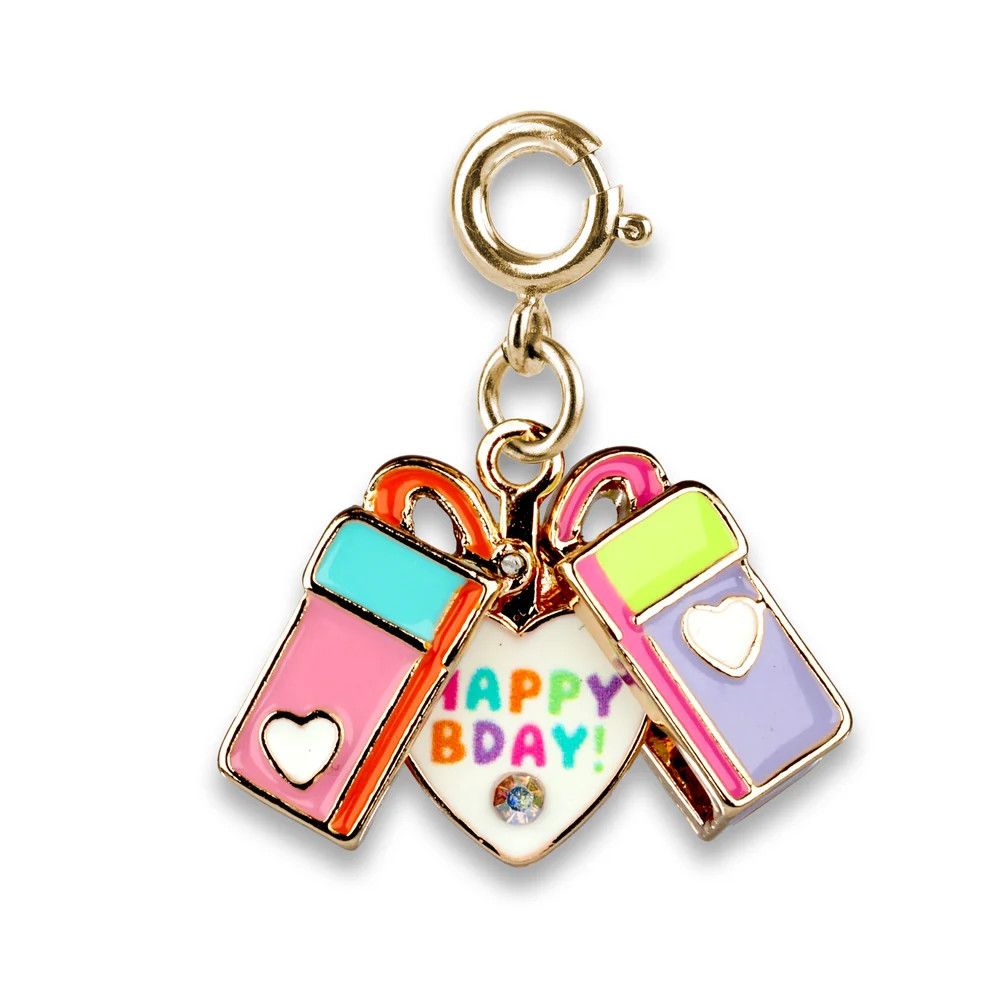 Gold Surprise Inside Birthday Gift Charm
