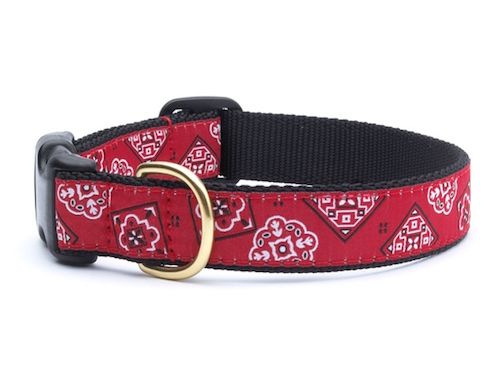 Red Bandana Collar: Wide, L