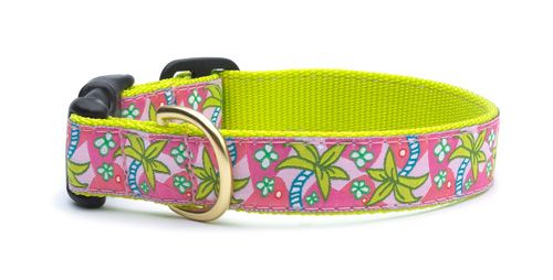 Pink Palms Collar: Narrow, S