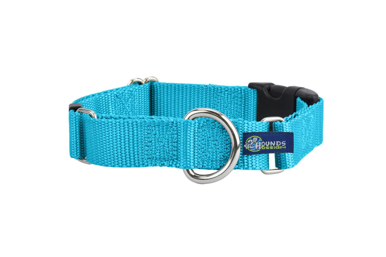 Martingale w/ buckle: Turquoise, 5/8&quot; M