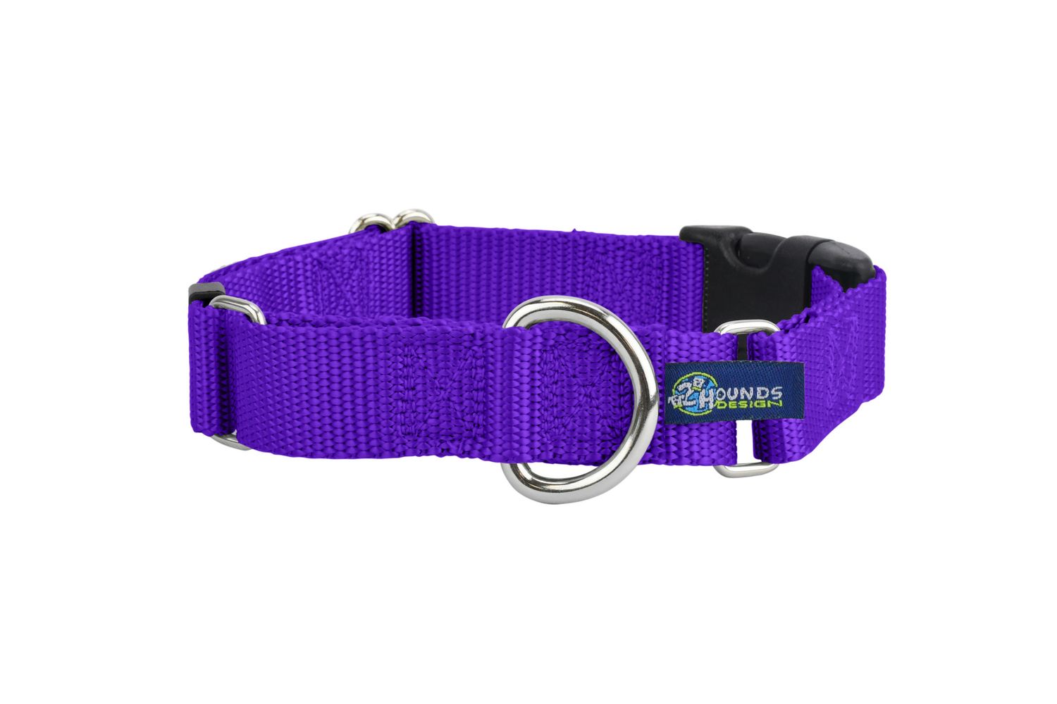 Martingale w/ buckle: Purple, 1.5&quot; XL