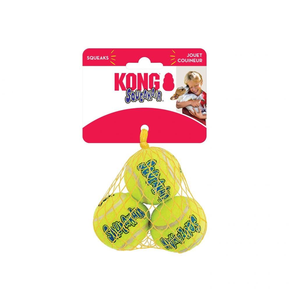Kong Air Squeaker Ball: 3pk., S