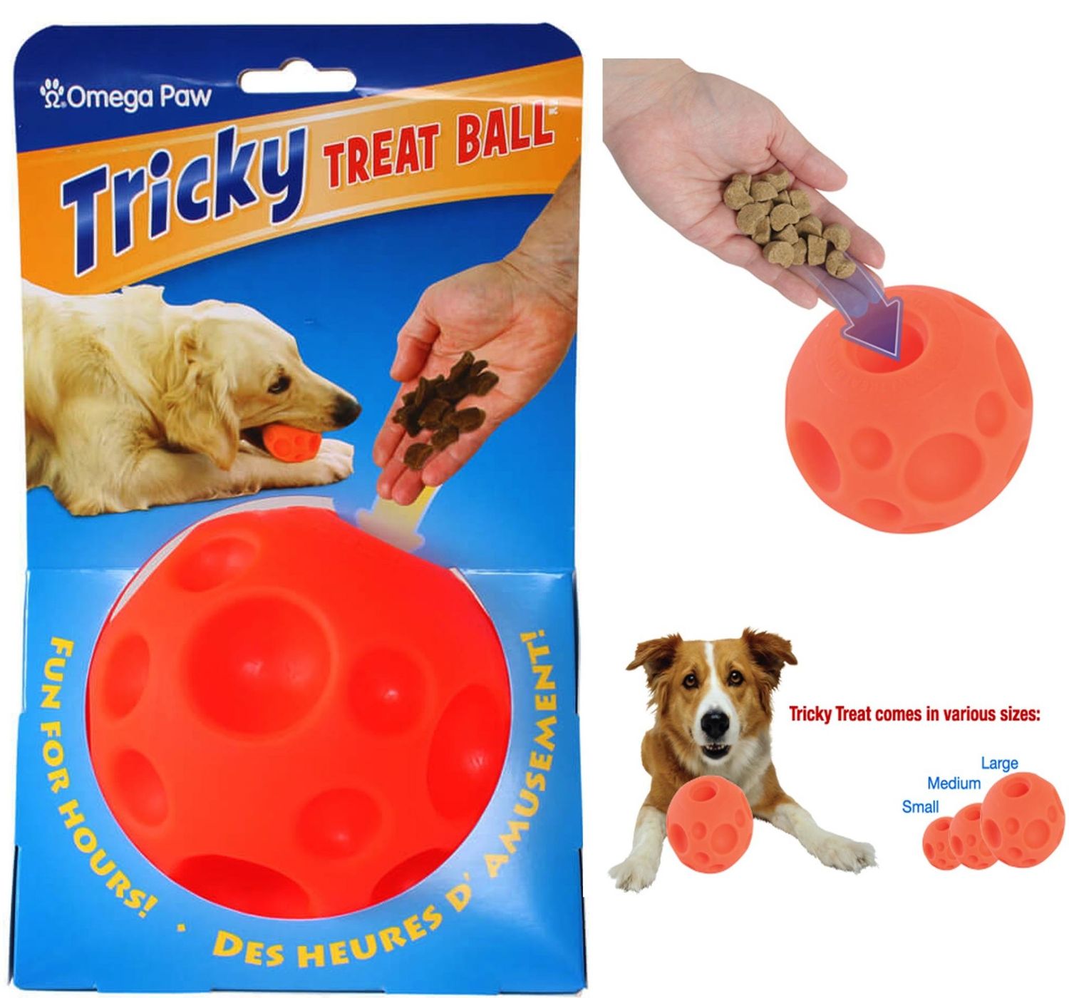 Treat Ball: Orange, Medium