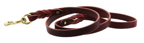 Braided Leads: Burgundy, 3/4&quot; x 4