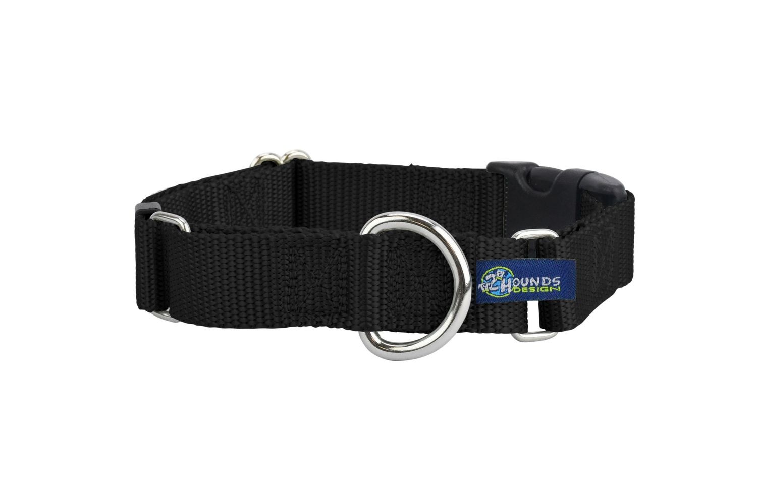 Martingale w/ buckle: Black, 1.5&quot; L