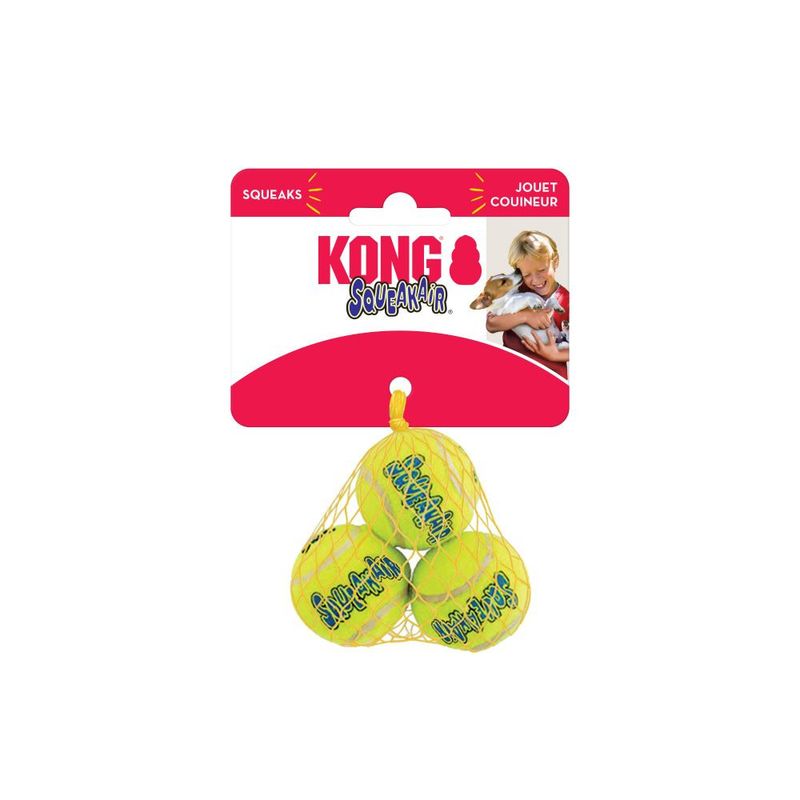 Kong Air Squeaker Ball: 3pk., XS