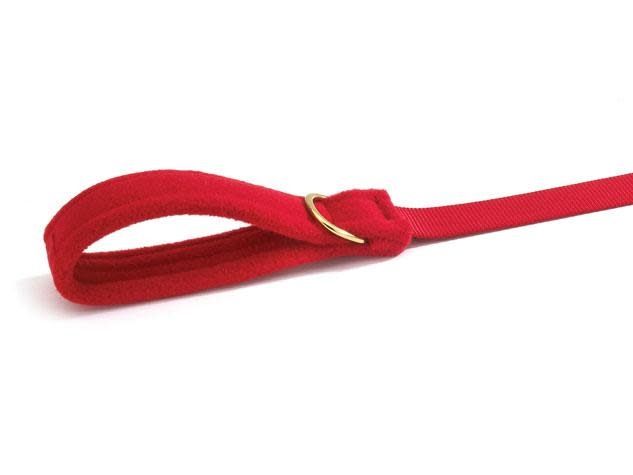 Padded Comfort Lead: Red / Wide, 6 ft