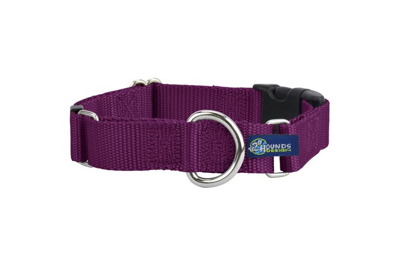 Martingale w/ buckle: Burgundy, 1&quot; M