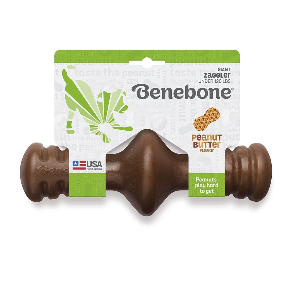 Benebone Zaggler Chew: Peanut Butter