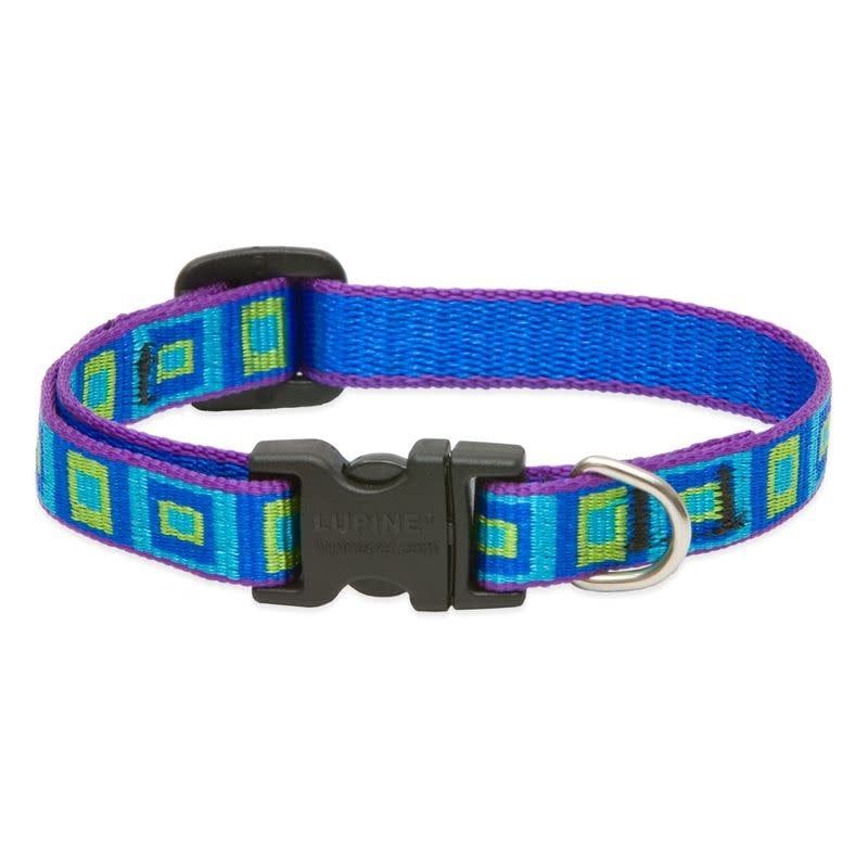 Lupine Sea Glass Collar: 1 in wide, 16-28 inch