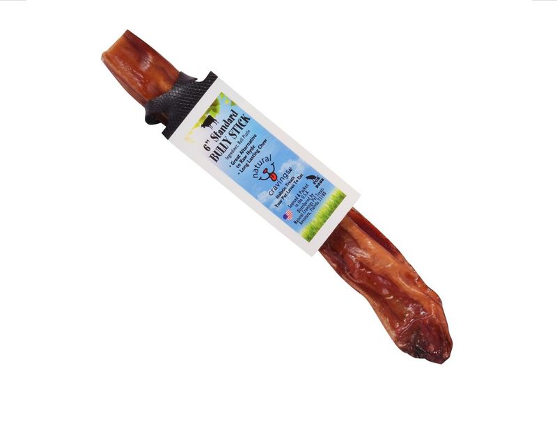 Natural Cravings Bully Stick: Standard Steer, 6 inch