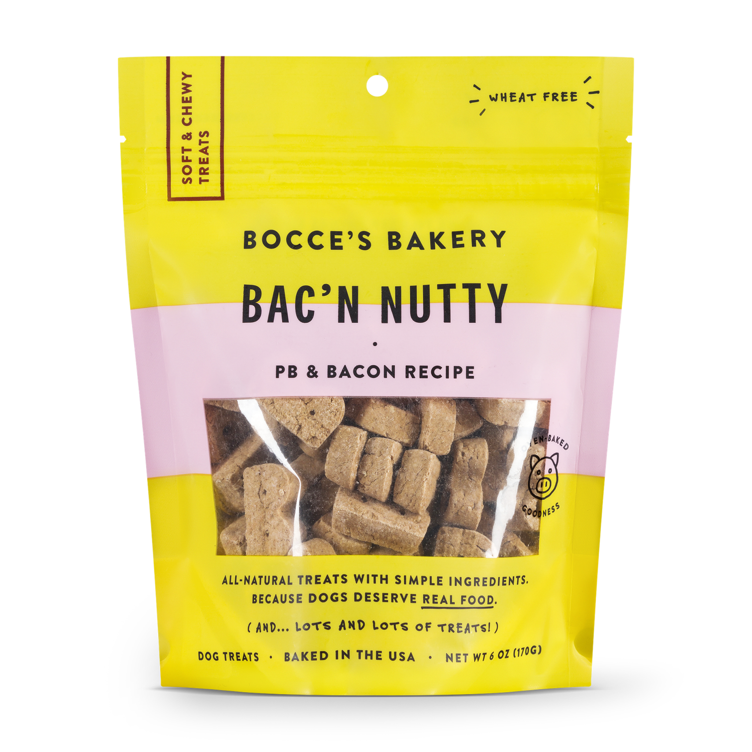 Bocce&#39;s Bakery: Soft &amp; Chewy Bac&#39;N Nutty, 6 oz
