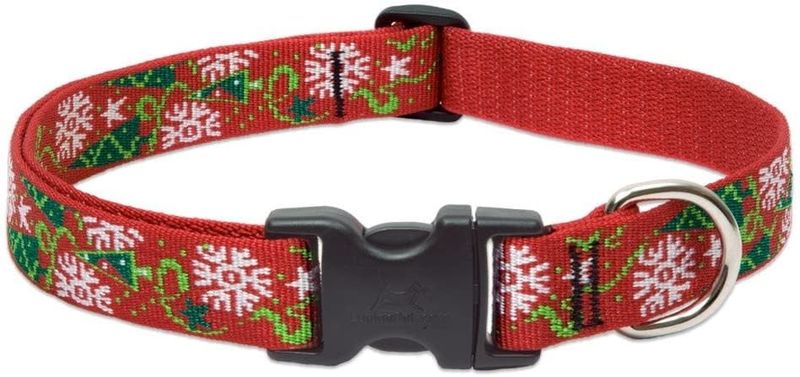 Lupine Christmas Cheer Collar: 1/2 in wide, 8-12 inch
