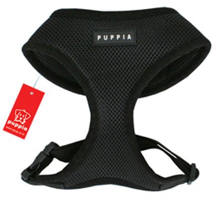 Puppia Soft Harness: Black, M