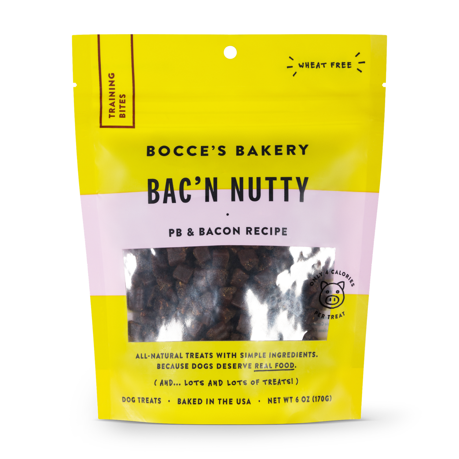 Bocce&#39;s Bakery: Training Bites Bac N&#39; Nutty, 6 oz