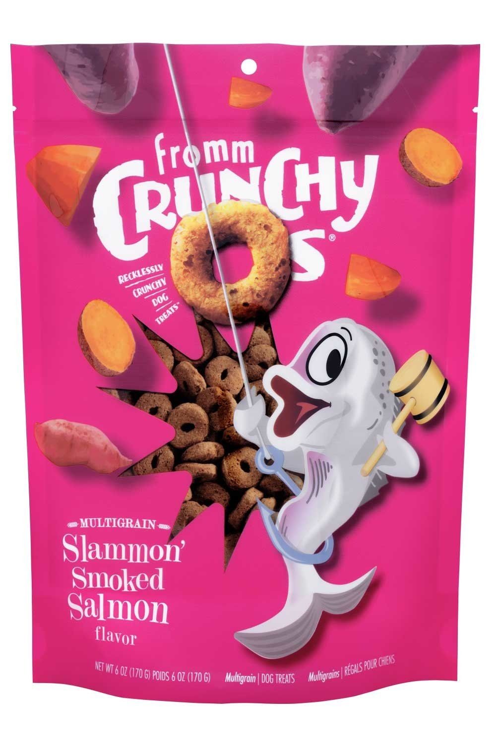 Fromm Crunchy O&#39;s: Slammon&#39; Smoked Salmon, 6 oz
