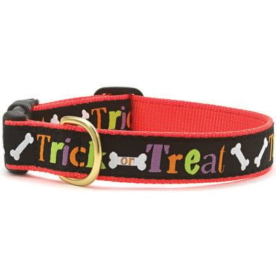 Trick or Treat Halloween Collar: Narrow, S