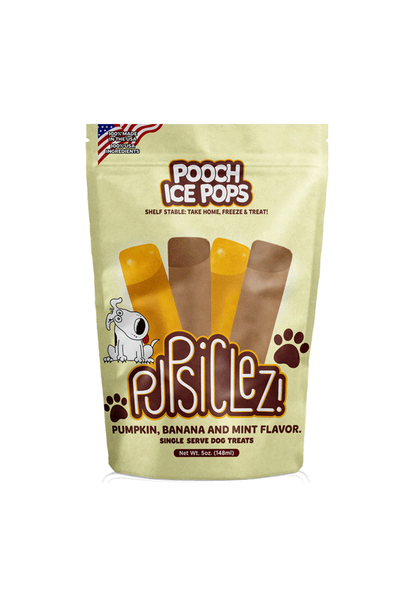 Pupsiclez: Pumpkin and Banana with Mint,  6 count bag