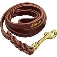 Heavy Duty Leather Lead: Tan, 4ft