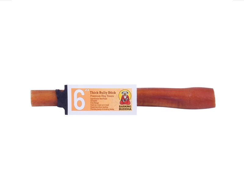 Barking Buddha Bully Stick: Thick, 6 inch