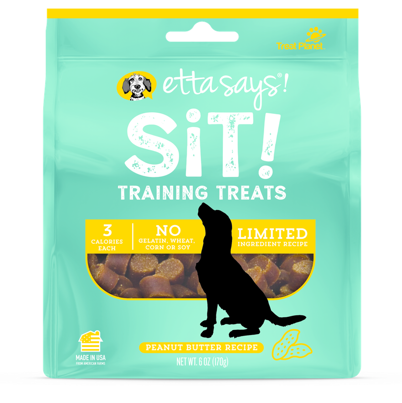 Etta Says! Sit! Training Treat: Peanut Butter, 6 oz