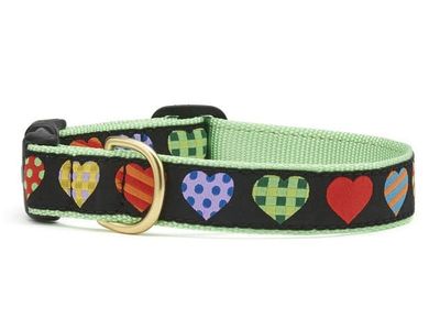Colorful Hearts Collar: Wide, L