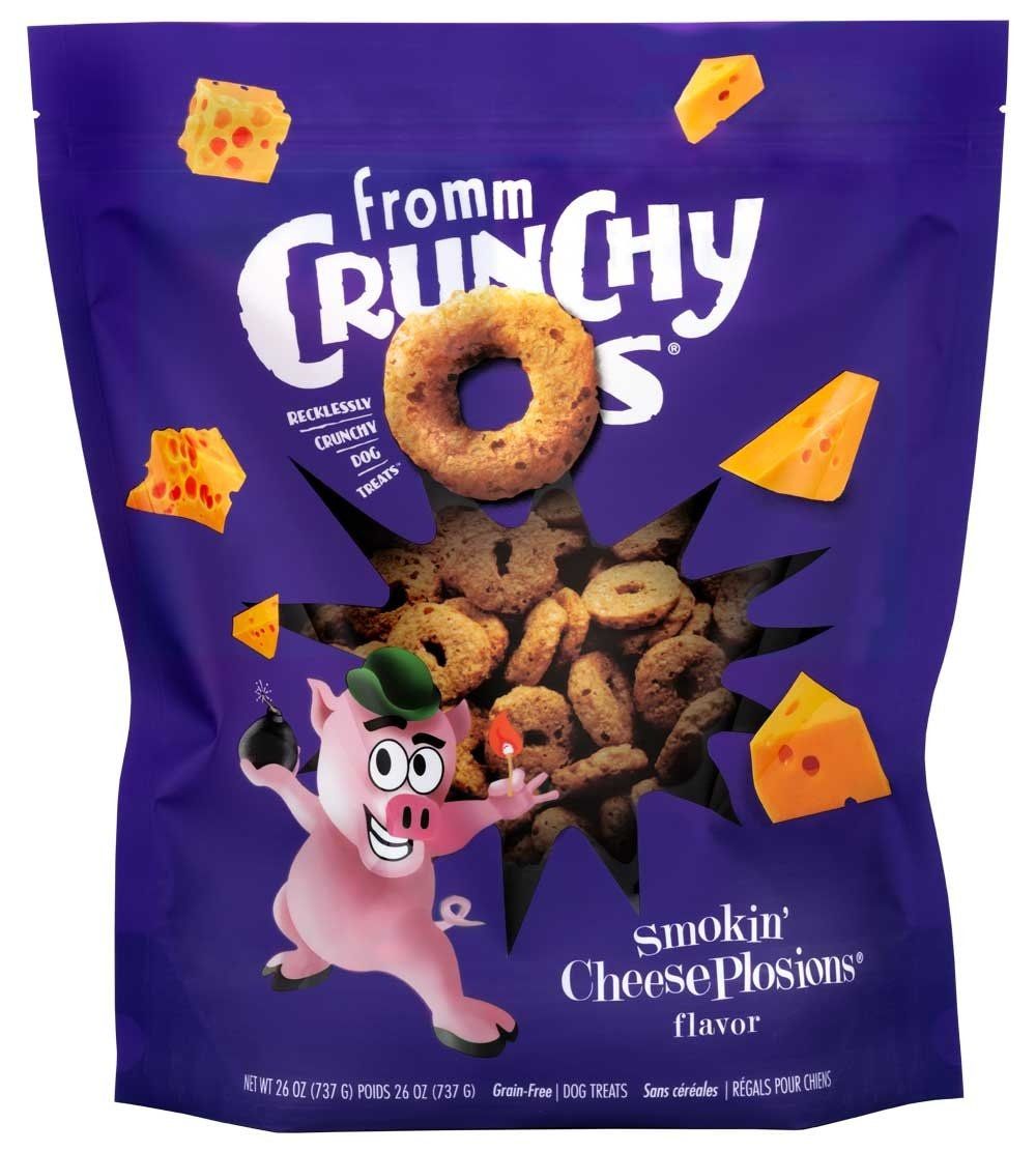 Fromm Crunchy O&#39;s: Smokin&#39; Cheeseplosions, 26 oz