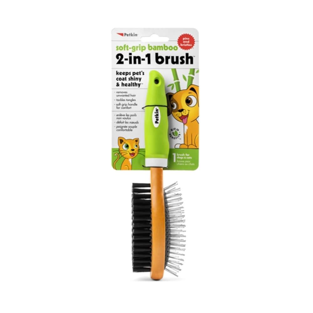 Soft Grip Bamboo 2 Sided Brush: , os